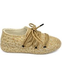 RIEN STUDIO - Lace-Up Ballet Flats - Lyst