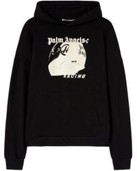 Palm Angels - Racing Helmet Print Hoodie - Lyst