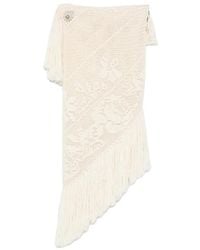 Chiara Is - Fringe-Trimmed Open-Knit Cape - Lyst