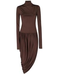 ANDAMANE - Vesna Open-Back Draped Midi Dress - Lyst