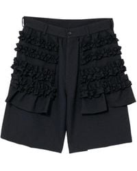Comme des Garçons - Ruffle Knee-Length Shorts - Lyst