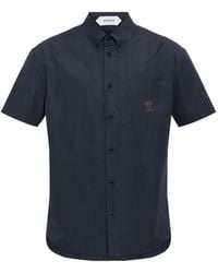 Versace - Medusa-Embroidered Patch-Pocket Shirt - Lyst