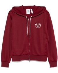 adidas - Lila Hoodie Mit Logo-Print - Lyst