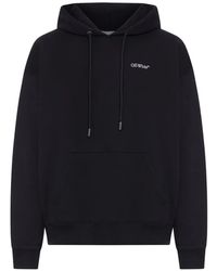 Off-White c/o Virgil Abloh - Half Arrows Graphic Cotton Hoodie - Lyst