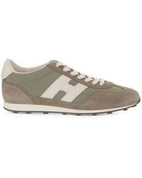 Hogan - Baskets Athletic En Cuir Et Mesh Avec Semelle Crantée - Lyst