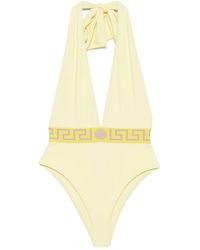 Versace - グレカ ホルターネック水着 - Lyst