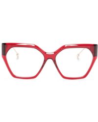Philipp Plein - Lunettes De Vue Carrées À Plaque Logo - Lyst