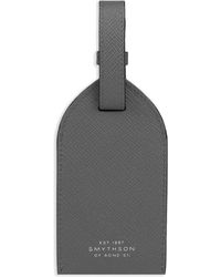 Smythson - Leather Luggage Tag - Lyst