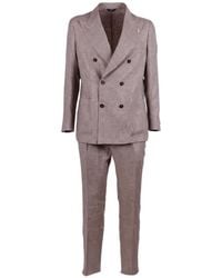 Tombolini - Zero Gravity Double-Breasted Linen Suit - Lyst