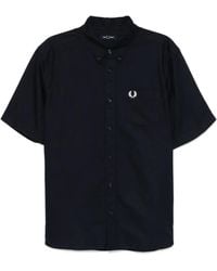 Fred Perry - Overhemd Met Geborduurd Logo - Lyst