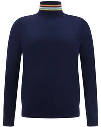 Paul Smith - Merino Wool Turtleneck Sweater - Lyst