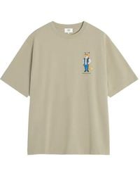 Maison Kitsuné - Fox-Graphic Cotton T-Shirt - Lyst