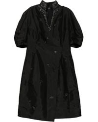 Shiatzy Chen - Mini-Jurk Met Geborduurde Bloemen - Lyst