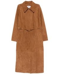 Ba&sh - Lederjacke mit Bindegürtel - Lyst