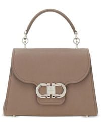 Ferragamo - Double Gancini Top Handle (S) - Lyst