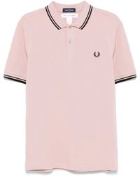 Comme des Garçons - Rose Polo Shirt With Slogan Print - Lyst