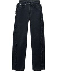 Alexander Wang - Float Frayed-Seams Denim Jeans - Lyst