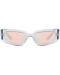 Dolce & Gabbana - Transparent Rectangle-Frame Sunglasses - Lyst