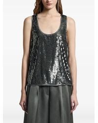 Peserico - Sequin-Embellished Tank Top - Lyst