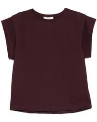 Ba&sh - Pio Capped-Sleeve Cotton T-Shirt - Lyst