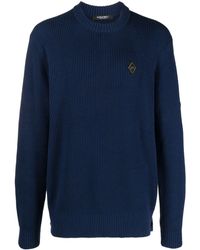 A_COLD_WALL* - Logo-plaque Fisherman's-knit Jumper - Lyst