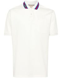 Gucci - Poloshirt Met GG-logo - Lyst