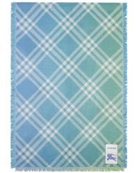 Burberry - Gradient Check Wool Silk Scarf - Lyst