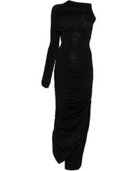 Mugler - Draped One-Sleeve Evening Dress - Lyst
