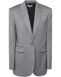 Stella McCartney - Striped Single-Breasted Blazer - Lyst