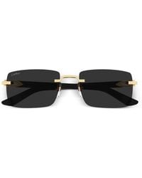 Cartier - Round-Frame Sunglasses - Lyst