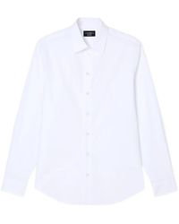 Emporio Armani - Classic-Collar Long-Sleeve Shirt - Lyst