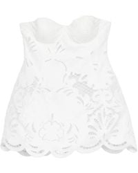 GIUSEPPE DI MORABITO - Embroidered Mini Dress - Lyst