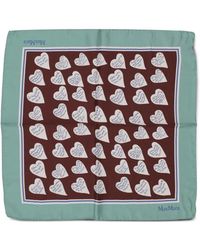 Max Mara - Heart-Print Scarf - Lyst
