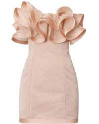 Elisabetta Franchi - Robe Courte À Volants - Lyst