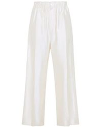 Carven - Elasticated-Waist Wide-Leg Trousers - Lyst