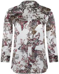 L'Agence - Dani Silk Blouse Top - Lyst