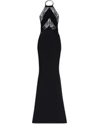 Elie Saab - Robe À Dos Nu Et Empiècements En Dentelle - Lyst