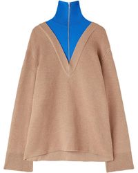 Jil Sander - Maglione Con Design A Strati - Lyst