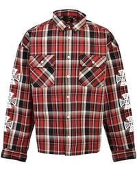BREATH - Check-Pattern Logo-Print Shirt - Lyst