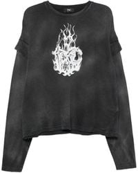 THUG CLUB - Graphic-Print Layered-Sleeve Sweatshirt - Lyst