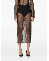 Mia Peculiar - Openwork Midi Skirt - Lyst