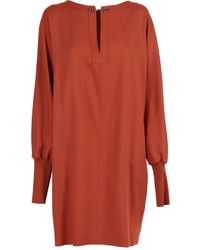 Antonelli - Jurk Met Lange Mouwen En Keyhole - Lyst