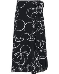 Karl Lagerfeld - Circle Print Wrap Skirt - Lyst