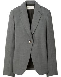 Tory Burch - Stretch Flannel Blazer - Lyst