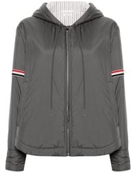 Thom Browne - Rwb Down Hooded Jacket - Lyst