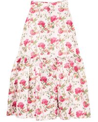 GIADA CURTI - Floral-Print Skirt - Lyst