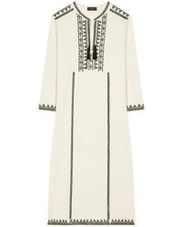 Alanui - Akasha Embroidered Cotton-blend Dress - Lyst