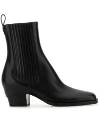 Fendi - Leather Bootie - Lyst