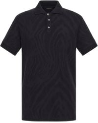 Roberto Cavalli - Polo Con Motivo De Cebra En Jacquard - Lyst