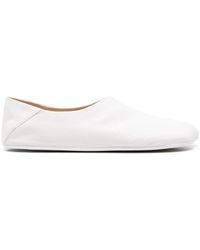 MM6 by Maison Martin Margiela - Asymmetric-toe Leather Loafers - Lyst